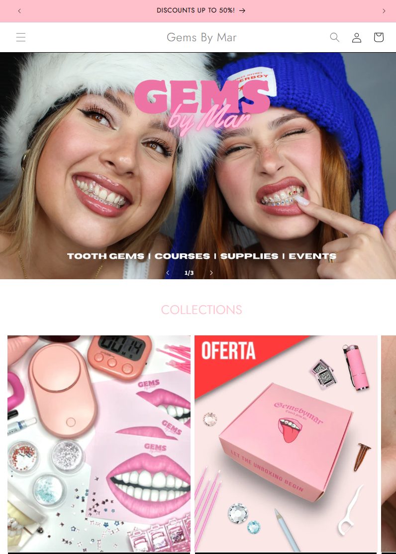 Gems by Mar storefront preview